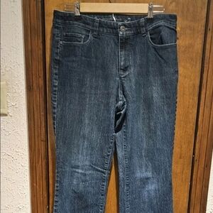 Christopher & Banks Jeans Womens Size 12 P Blue Bootcut Classic FitMid Rise Pant